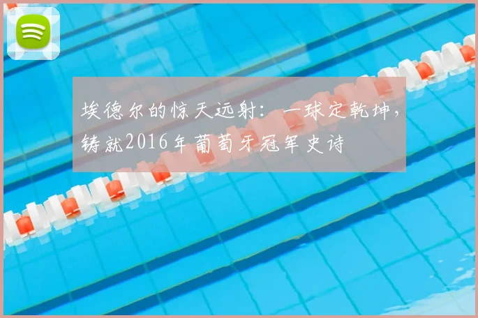 埃德尔的惊天远射:一球定乾坤,铸就2016年葡萄牙冠军史诗