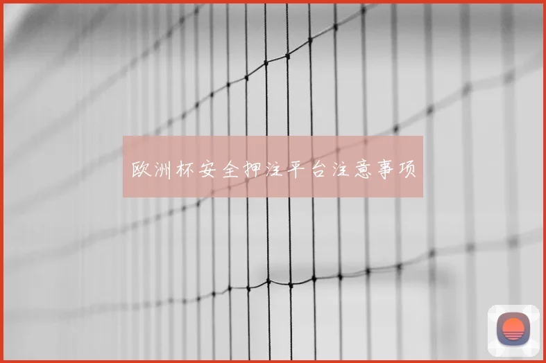 欧洲杯安全押注平台注意事项
